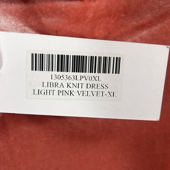 REFORMATIOM Pink Velvet Long Sleeve Dress size XL - Picture 5 of 9